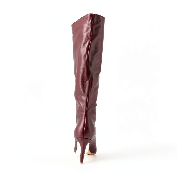 Burgundy Leather Shoes Mens Size 5 to 11 Premium Quality-3