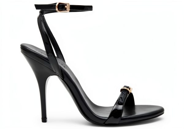 Black Patent Shoes Womens Size 5-11 Comfortable Heels-5