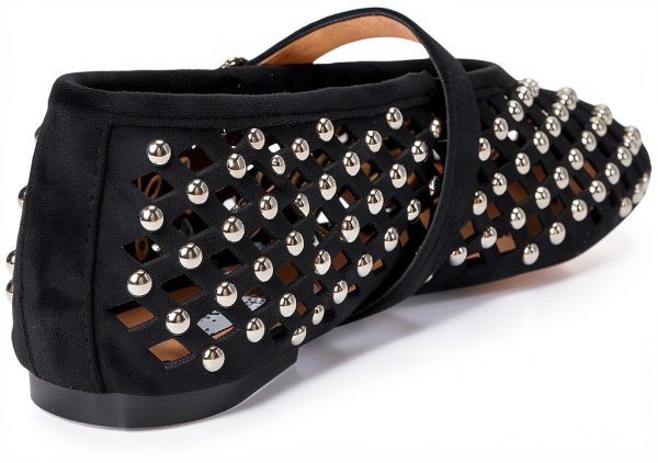 Black Stud Shoes Mens Footwear Durable Comfortable Sizes-4