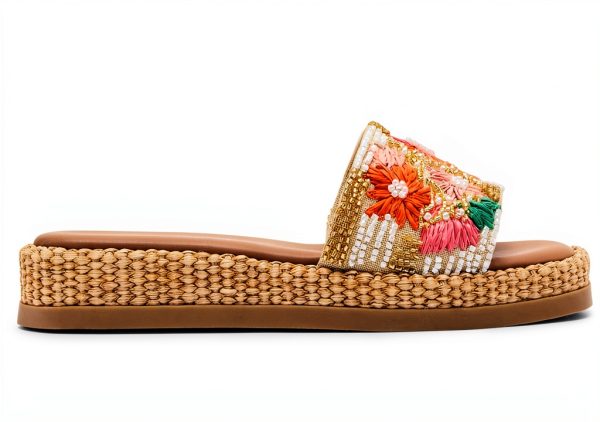 Floral Multi Women's Shoes Comfortable Knit Design-5