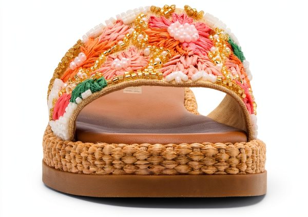 Floral Multi Women's Shoes Comfortable Knit Design-1