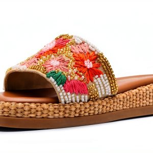 Floral Multi Women's Shoes Comfortable Knit Design-0